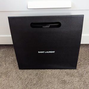 Saint Laurent YSL empty fold over shopping bag